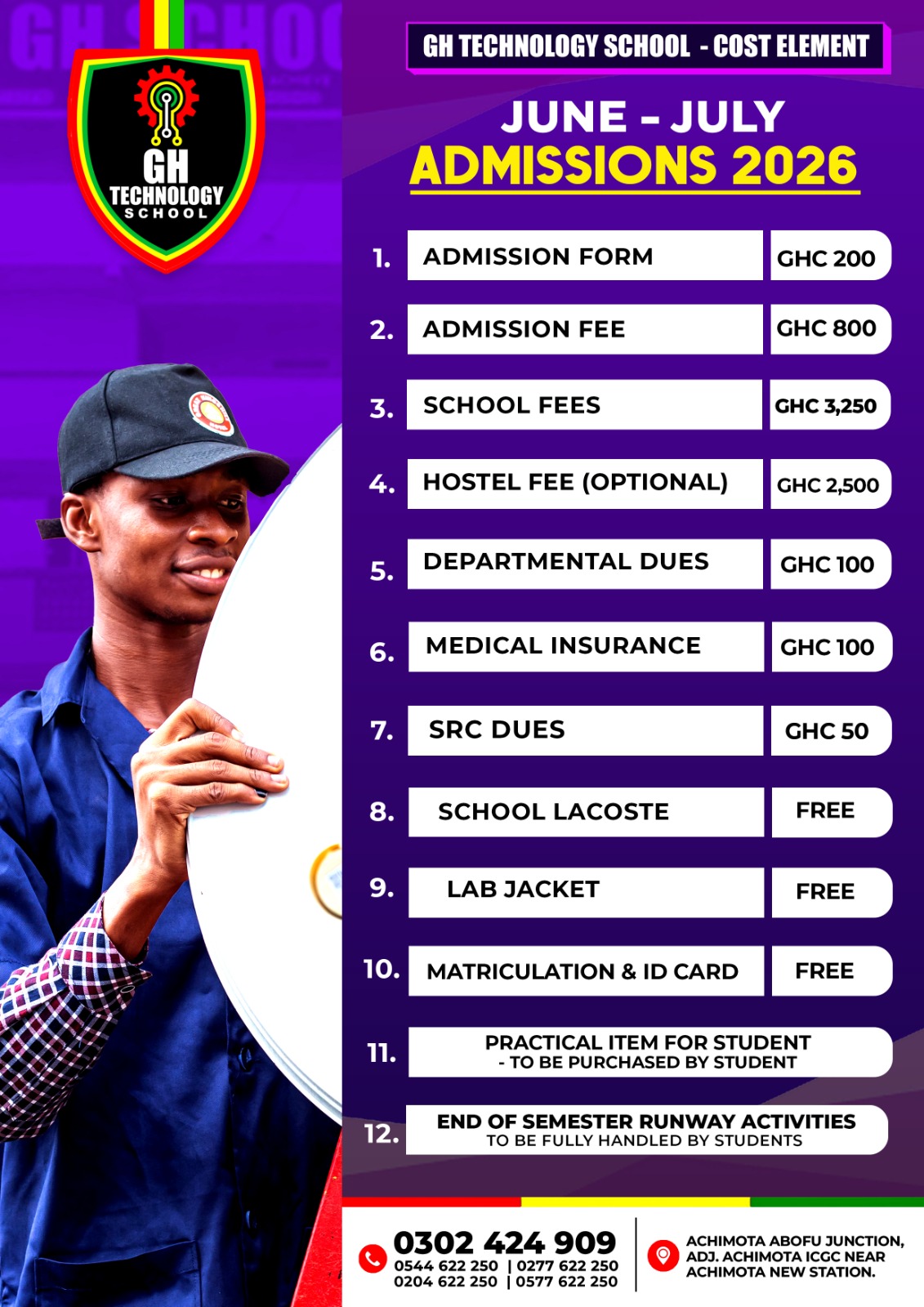 GH Technology School Cost Element – June/July 2026